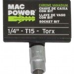 Chave de Caixa, com Bit, 1/4, T15  ref 66552 MAC POWER