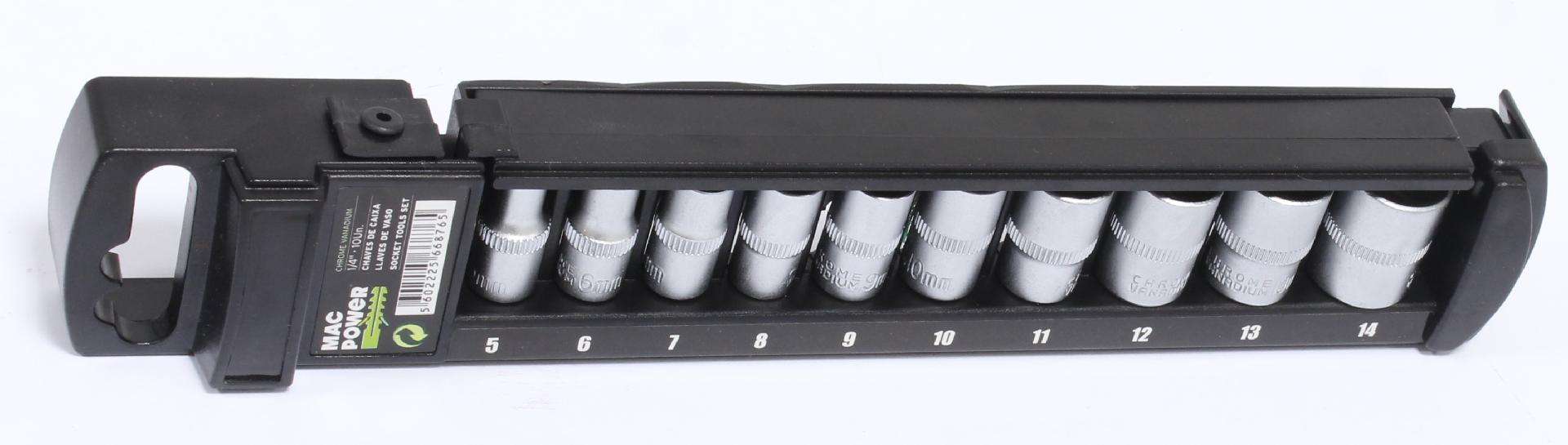 Chaves de Caixa, 1/4", 10Un refª 66876 MAC POWER