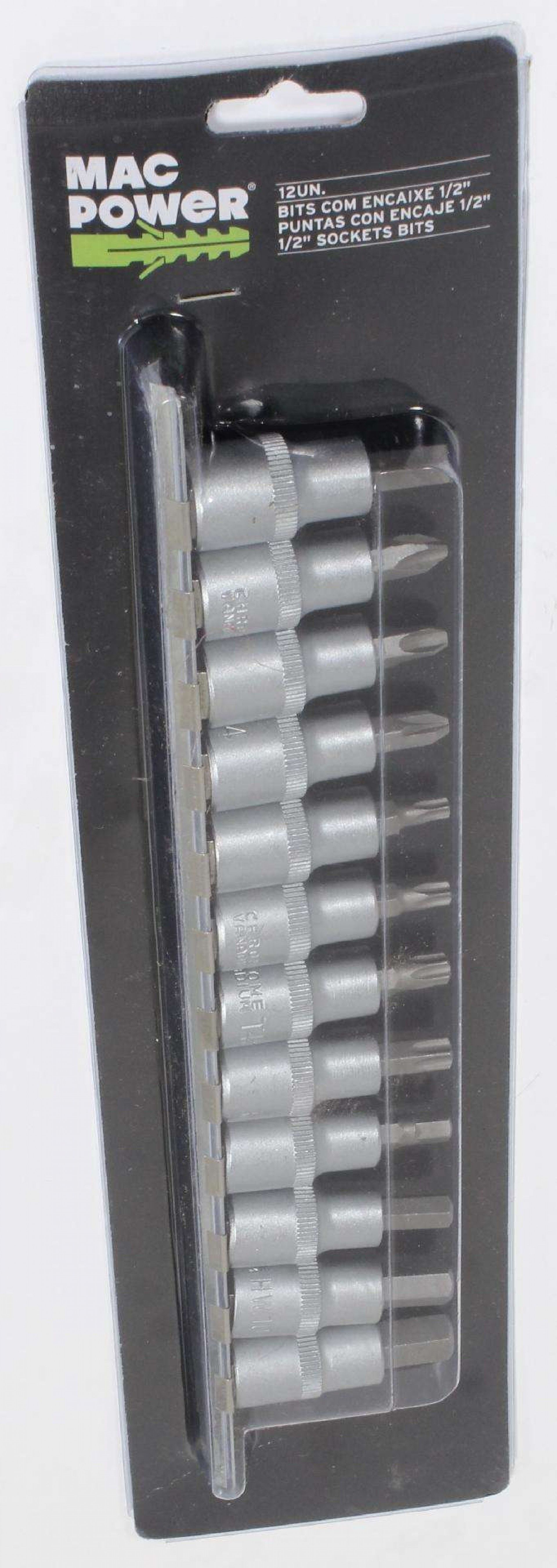 Bits com Encaixe 1/2, 12Un refª 66878 MAC POWER