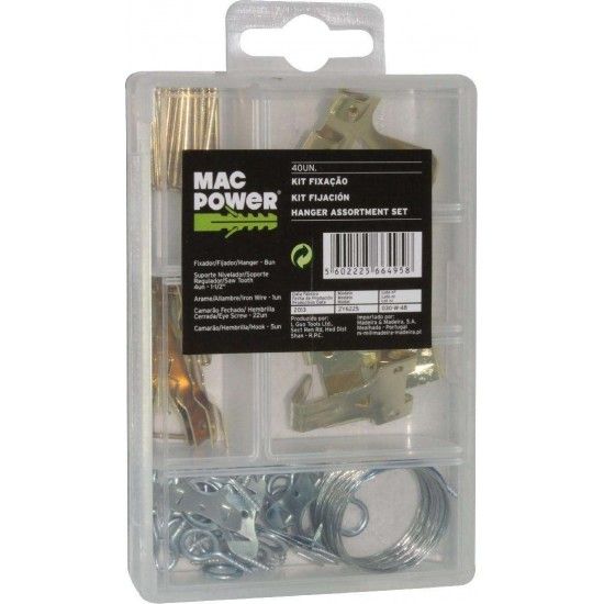 Kit Fixao, 40 Un  ref 66495 MAC POWER