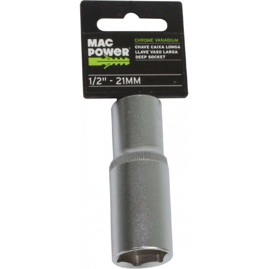 Chave de Caixa, Longa, 1/2, 21mm  ref 66484 MAC POWER
