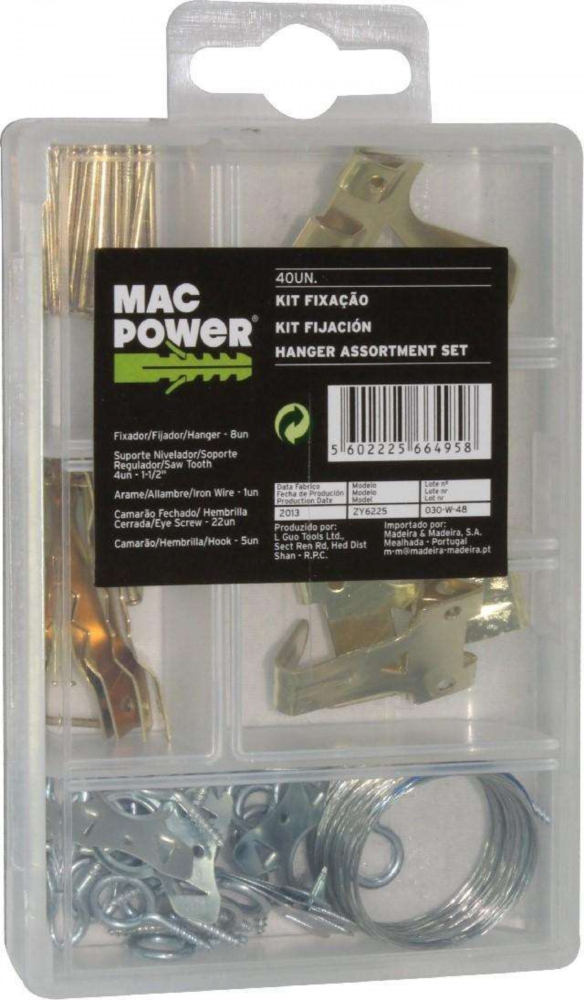 Kit Fixação, 40 Un refª 66495 MAC POWER