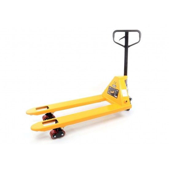 Porta-Paletes Hidrulico, 2.5Ton, 550mm, Roda Borracha ref 65347 MADER