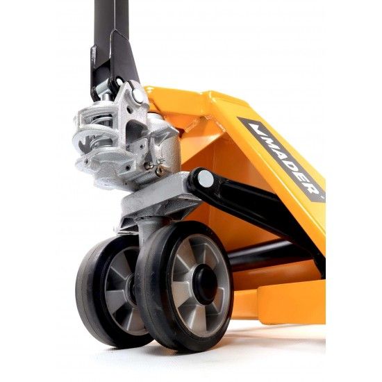 Porta-Paletes Hidrulico, 2.5Ton, 550mm, Roda Borracha ref 65347 MADER
