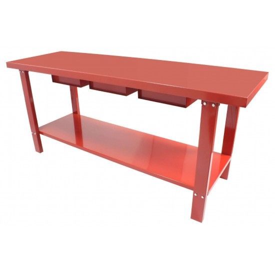 Banca de Trabalho Metal, 200x64cm, 3G ref 65260 MADER