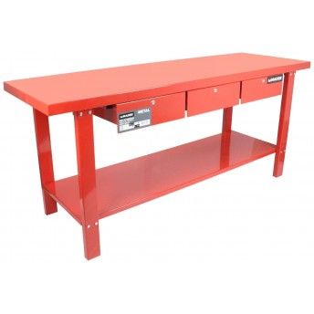 Banca de Trabalho Metal, 200x64cm, 3G ref 65260 MADER