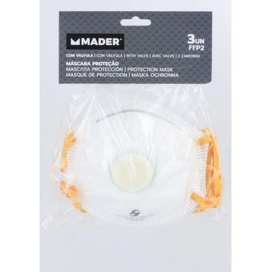 Mscara de Proteo, com Vlvula, FFP2, 3Un ref 65223 MADER