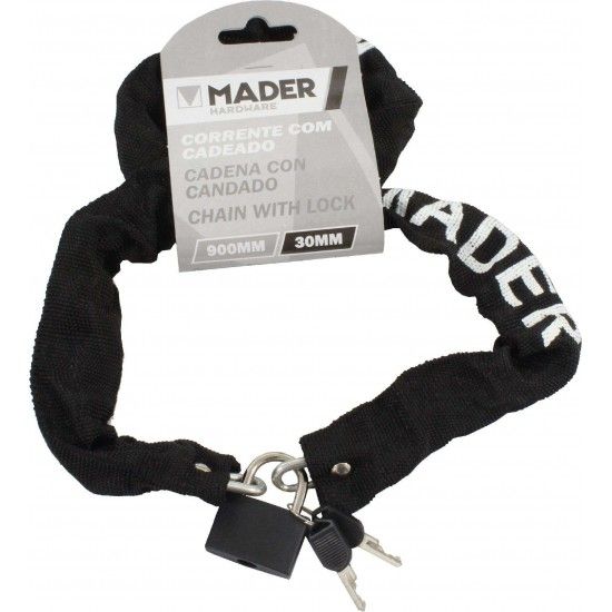 Corrente com Cadeado, 900mm ref� 65090 MADER