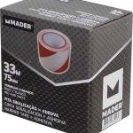 Fita Sinalizadora, Adesiva, 33m x 7cm ref 65025 MADER