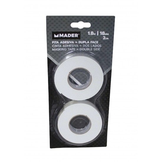 Fita Dupla Face, Espuma, 18mmx1.8m ref 65035 MADER