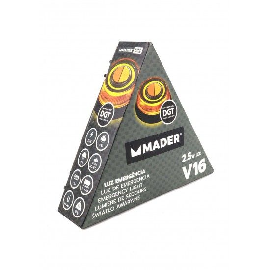 Luz de Emergência, 2.5W LED, V16 refª 65029 MADER Luz de Emergência, 2.5W LED, V16 refª 65029 MADER