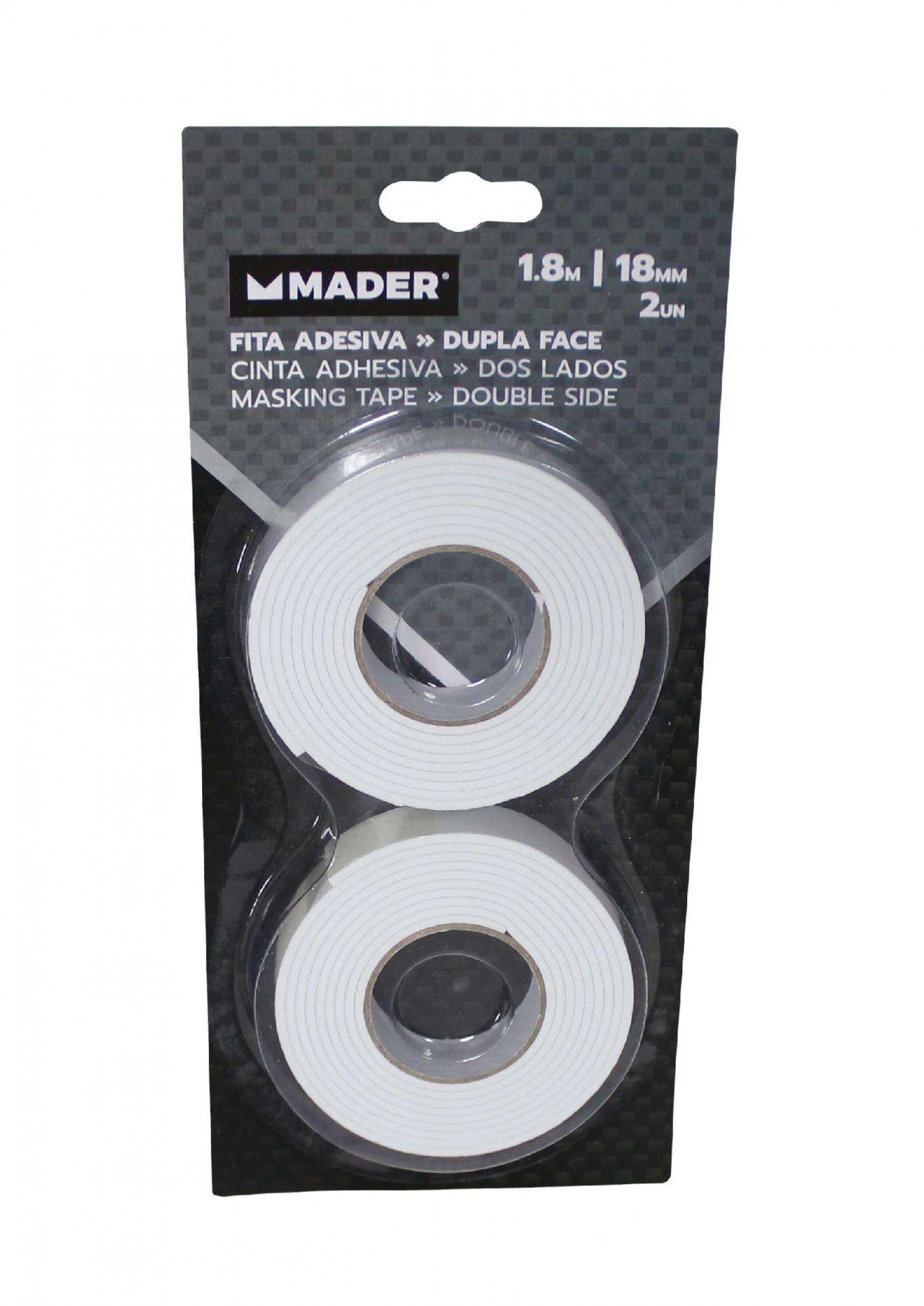 Fita Dupla Face, Espuma, 18mmx1.8m refª 65035 MADER