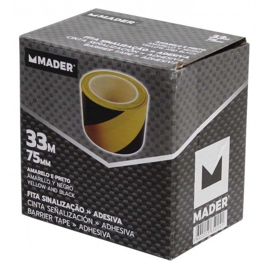 Fita Sinalizadora, Adesiva, 33m x 7cm ref� 65024 MADER