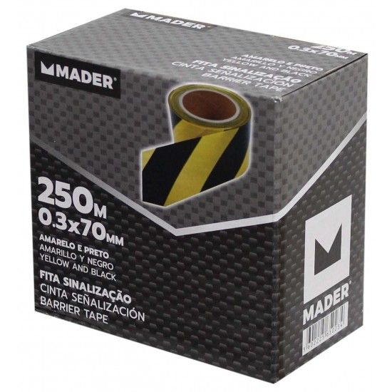 Fita Sinalizadora, 250m x 7cm ref 65023 MADER