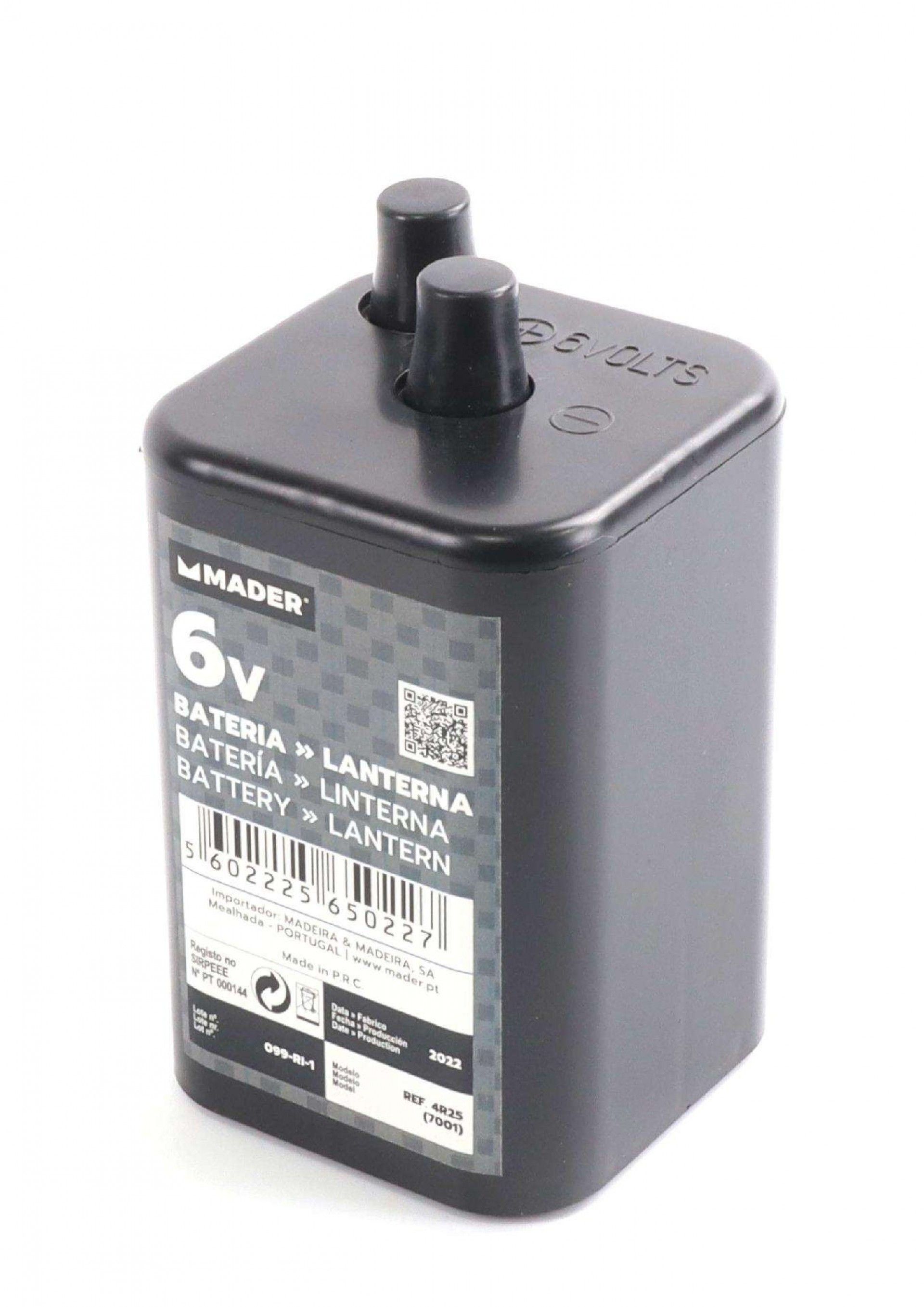 Bateria para Lanterna, 6V refª 65022 MADER