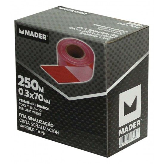 Fita Sinalizadora, 250m x 7cm refª 65012 MADER Fita Sinalizadora, 250m x 7cm refª 65012 MADER