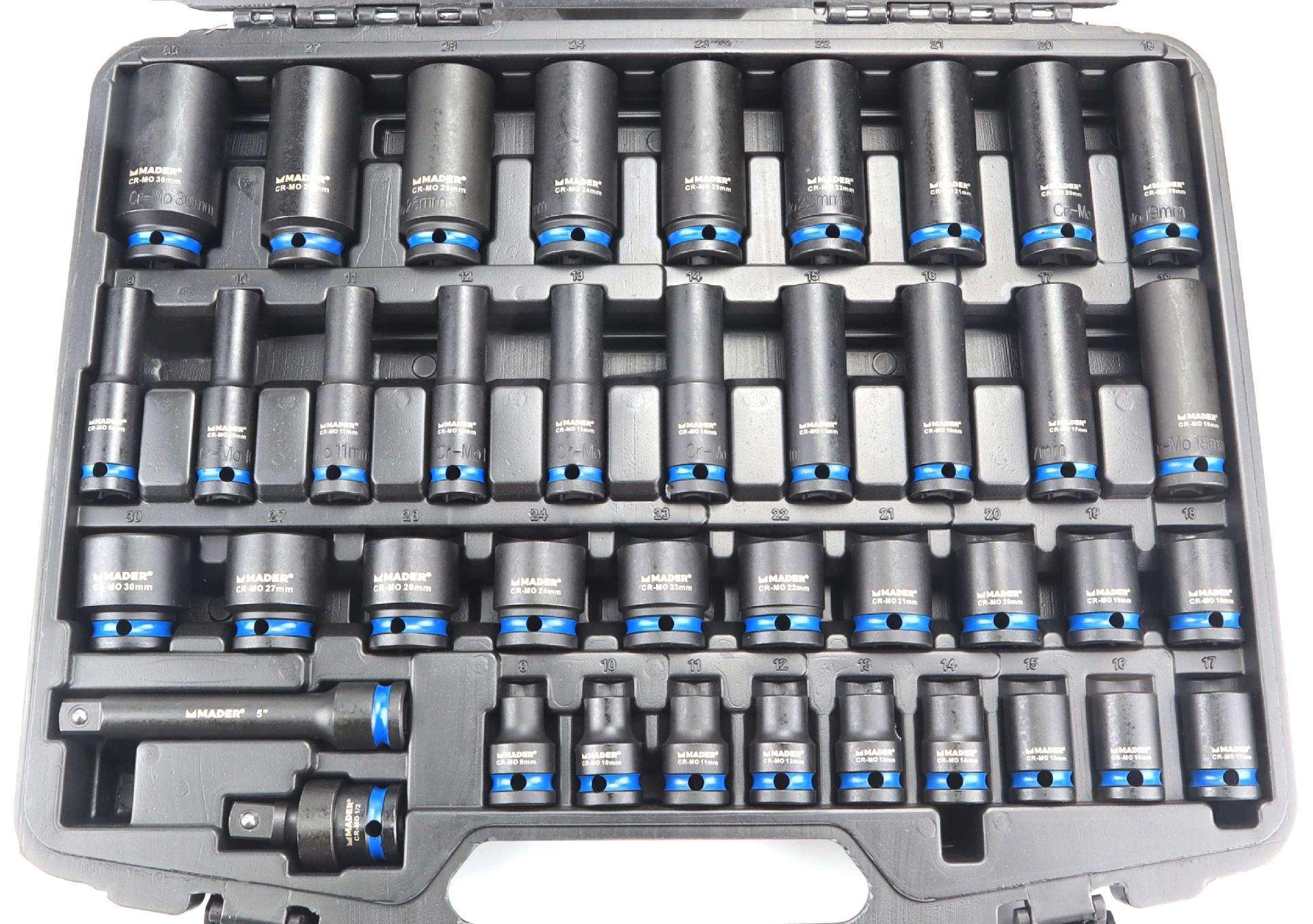 Chaves de Caixa de Impacto, 1/2, 40un, CR-MO refª 63911 MADER