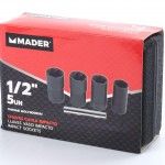 Chave de Caixa de Impacto, 1/2, 5Un refª 63910 MADER Chave de Caixa de Impacto, 1/2, 5Un refª 63910 MADER