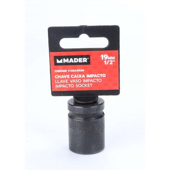 Chave de Caixa, 1/2, 19mm, Impacto refª 63901 MADER Chave de Caixa, 1/2, 19mm, Impacto refª 63901 MADER
