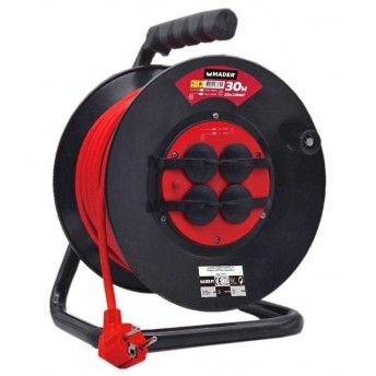 Extenso Eltrica, Enrolador Metlico, 30m, 3G x 2,5mm ref. 63880 MADER