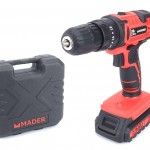 Berbequim a Bateria, 20V, 2 Baterias, Mala Transporte refª 63851 MADER Berbequim a Bateria, 20V, 2 Baterias, Mala Transporte refª 63851 MADER