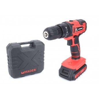 Berbequim a Bateria, 20V, 2 Baterias, Mala Transporte ref 63851 MADER