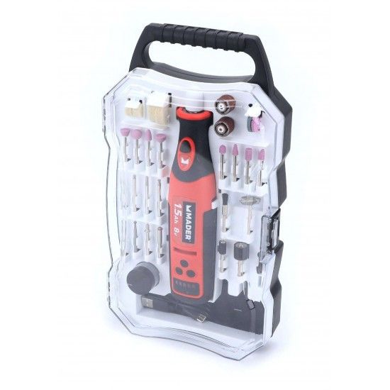 Mini Berbequim Retificador, a Bateria, 8V, 1.5Ah refª 63845 MADER Mini Berbequim Retificador, a Bateria, 8V, 1.5Ah refª 63845 MADER