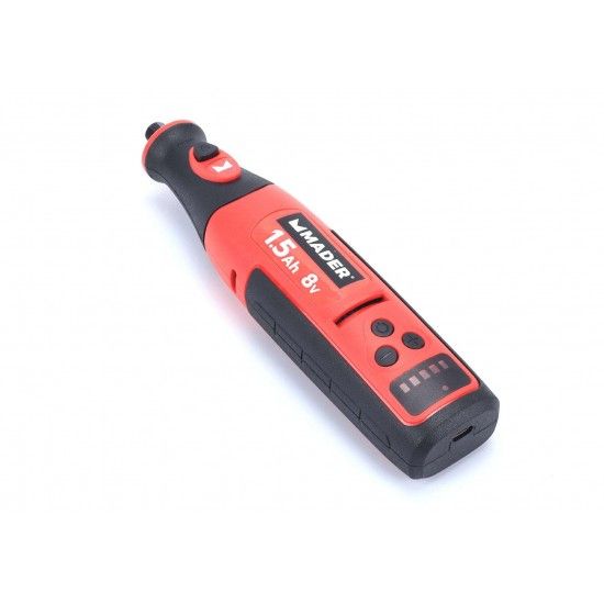 Mini Berbequim Retificador, a Bateria, 8V, 1.5Ah refª 63845 MADER Mini Berbequim Retificador, a Bateria, 8V, 1.5Ah refª 63845 MADER