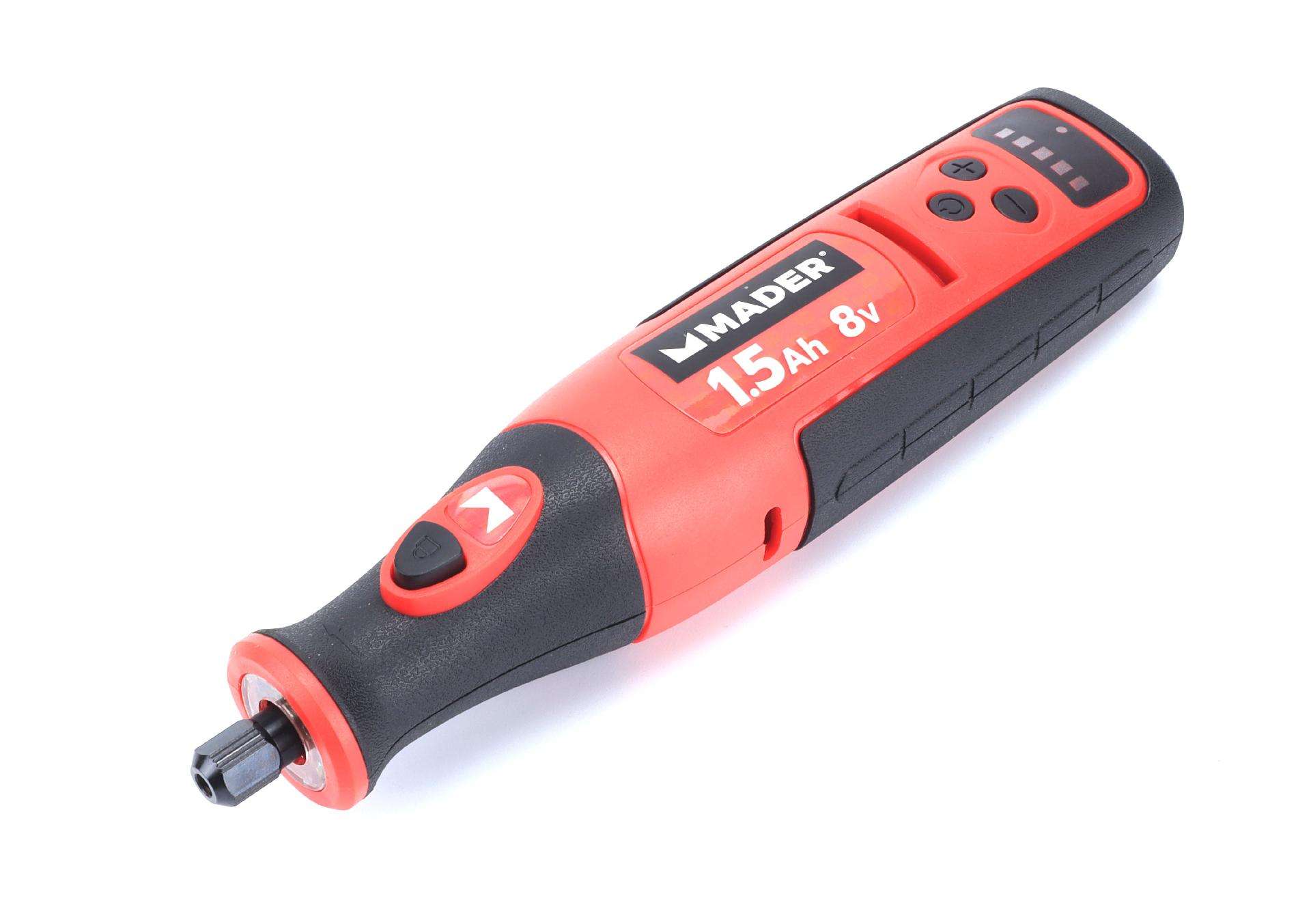 Mini Berbequim Retificador, a Bateria, 8V, 1.5Ah refª 63845 MADER