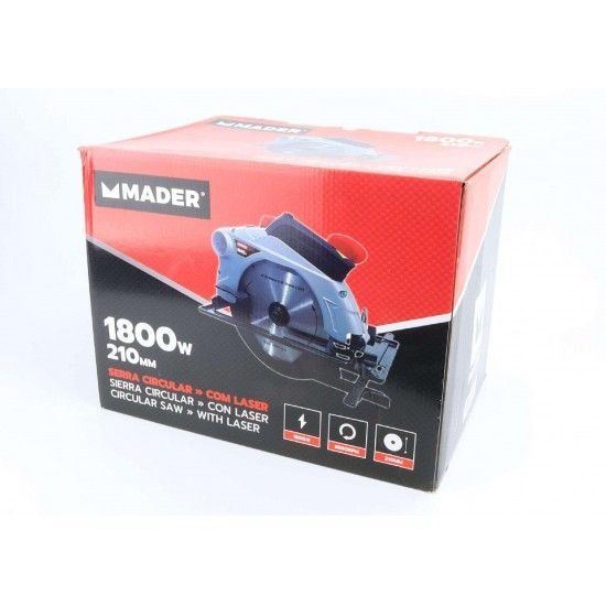 Serra Circular, com Laser, 210mm, 1800W ref 63828 MADER