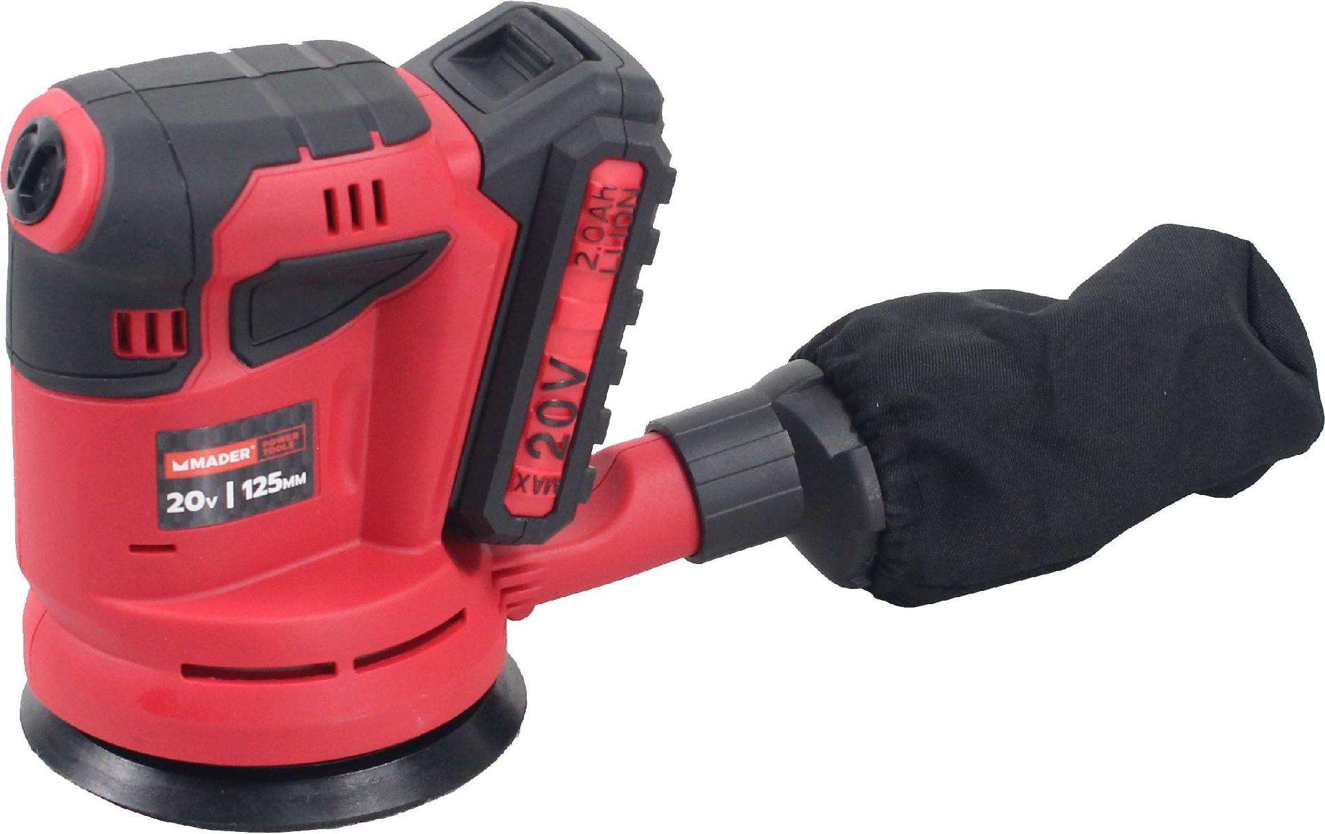 Lixadora Rotativa sem Fios, 20V, 2.0Ah refª 63811 MADER