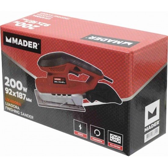 Lixadora, 200W, 92x187MM refª 63810 MADER Lixadora, 200W, 92x187MM refª 63810 MADER