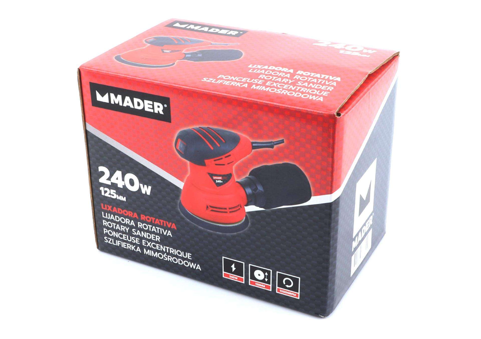 Lixadora Rotativa, 240W, 125mm refª 63809 MADER