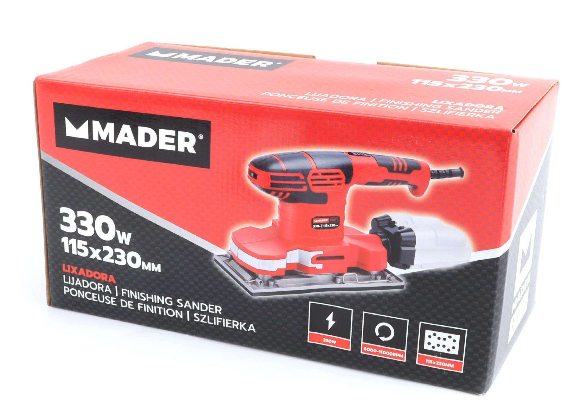 Lixadora, 330W, 115x230mm refª 63806 MADER