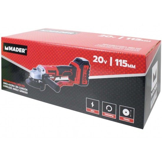 Rebarbadora sem Fios, 20V, 115mm ref 63804 MADER