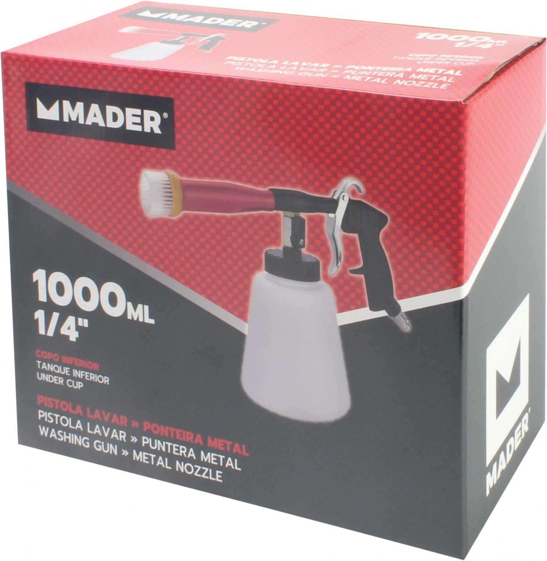 Pistola de Lavar com espalhador rotativo, 1/4", 1000 ML refª 63743 MADER
