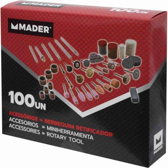 Acessrios para Mini Berbequim Retificador, 100Un ref 63734 MADER