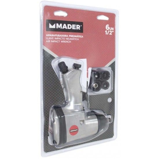 Aparafusadora Pneumática, 1/2", 6Un refª 63727 MADER Aparafusadora Pneumática, 1/2", 6Un refª 63727 MADER