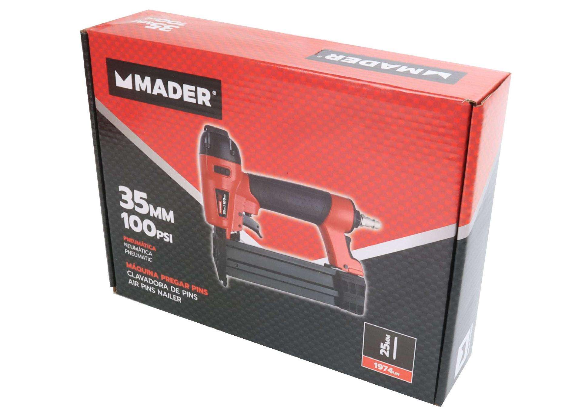 Máquina de Pregar Pneumática, 35mm, 100PSI refª 63703 MADER