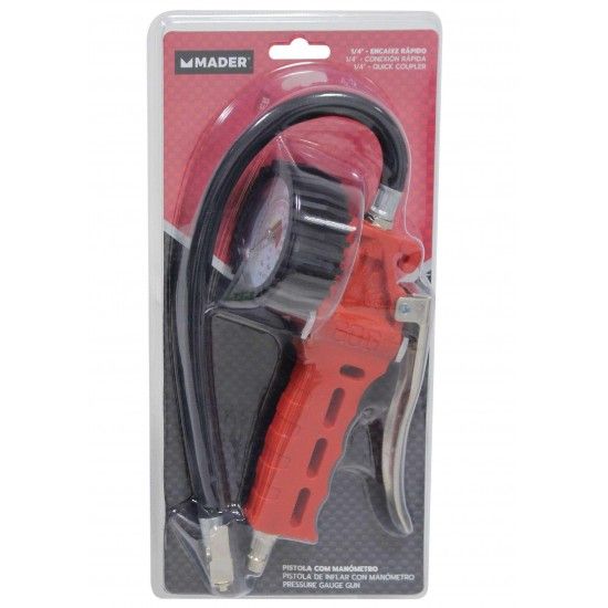 Pistola com Manmetro, 1/4", 500mm ref 63724 MADER