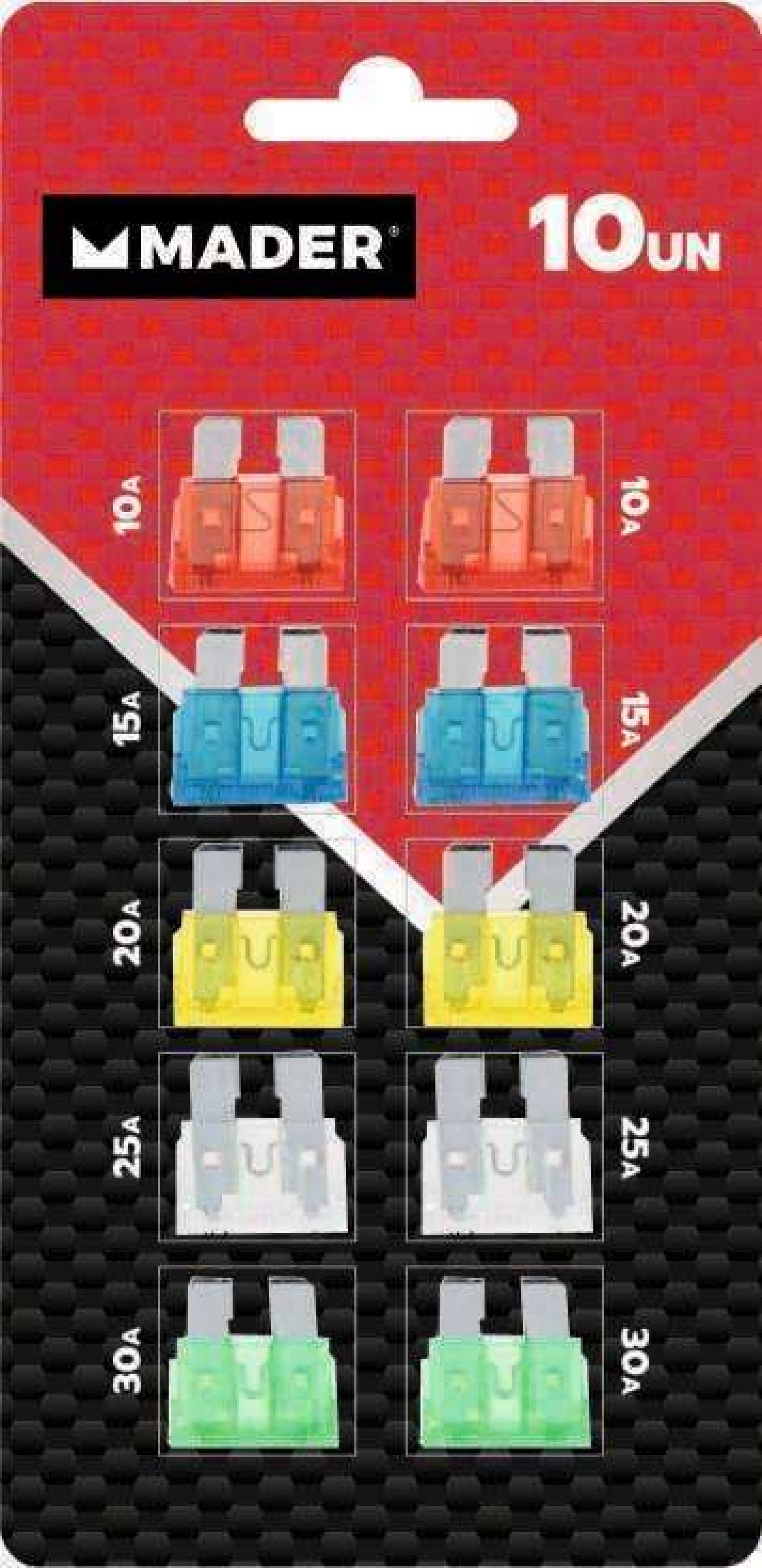 Fusíveis para Auto, 10Un refª 63665 MADER