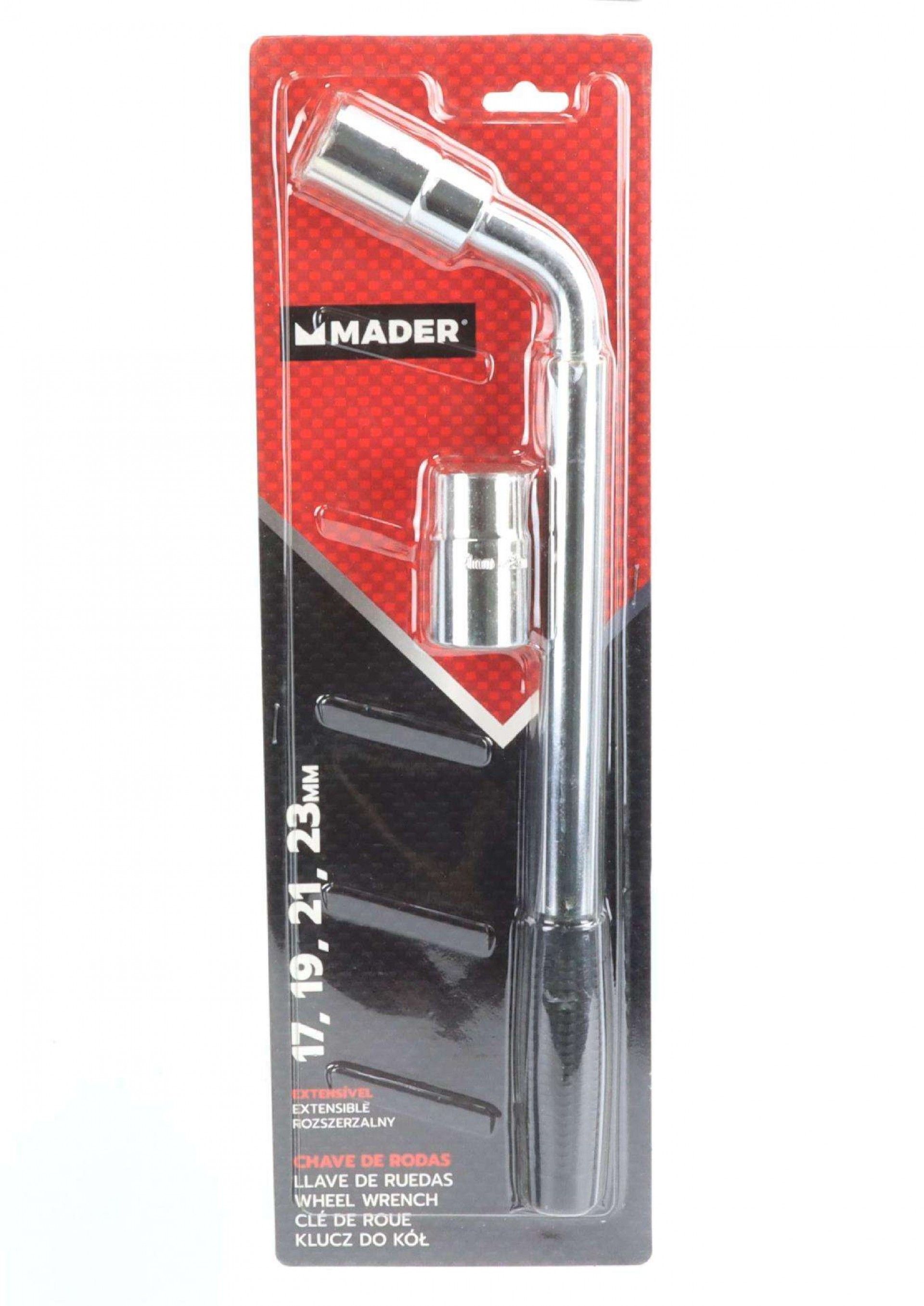 Chave de Rodas, Extensível, 17-19-21-23mm refª 63670 MADER