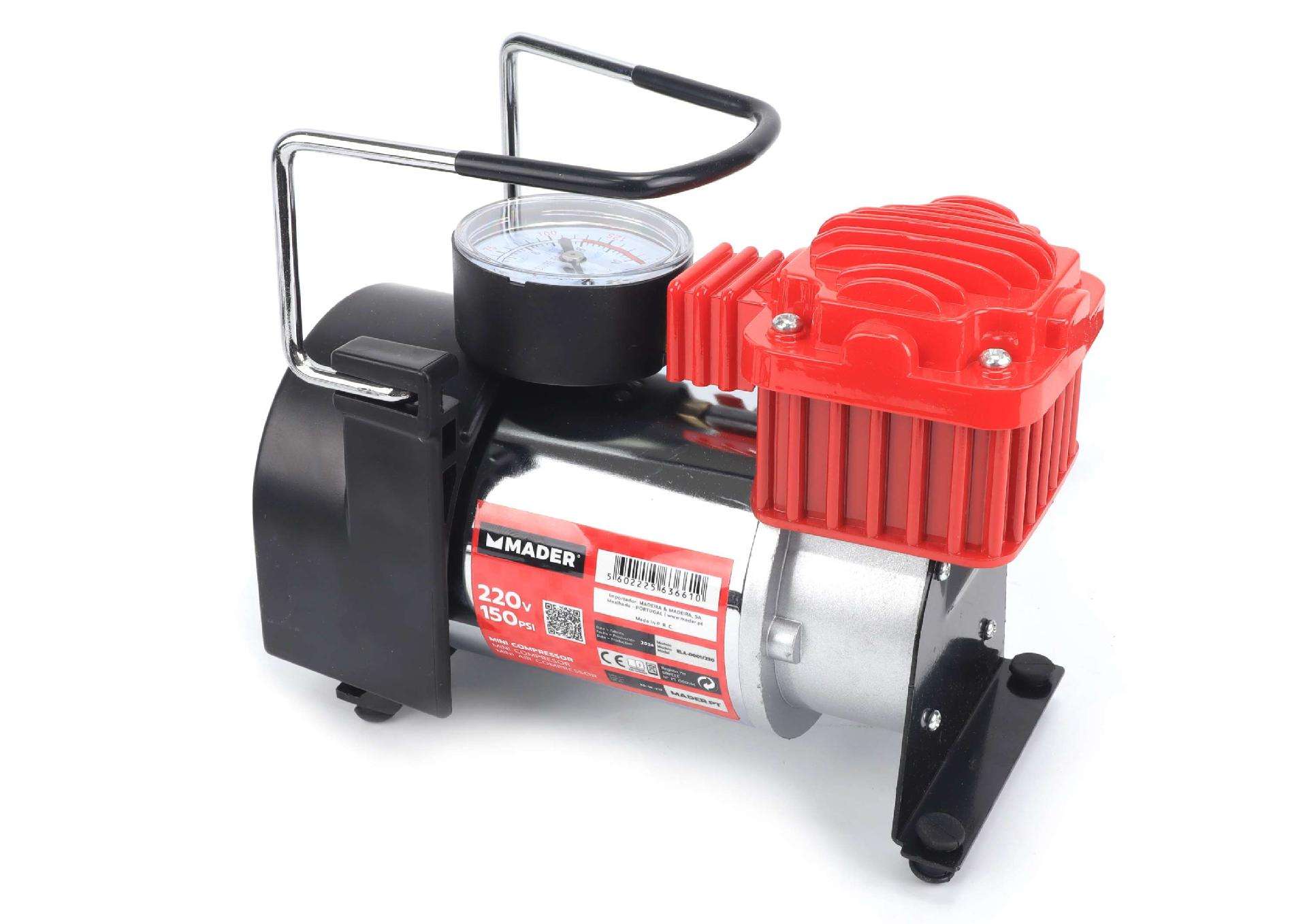 Mini Compressor Auto, 150PSI, 220V refª 63661 MADER