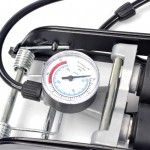 Bomba de Pé Dupla, com Manómetro, 130PSI refª 63641 MADER Bomba de Pé Dupla, com Manómetro, 130PSI refª 63641 MADER