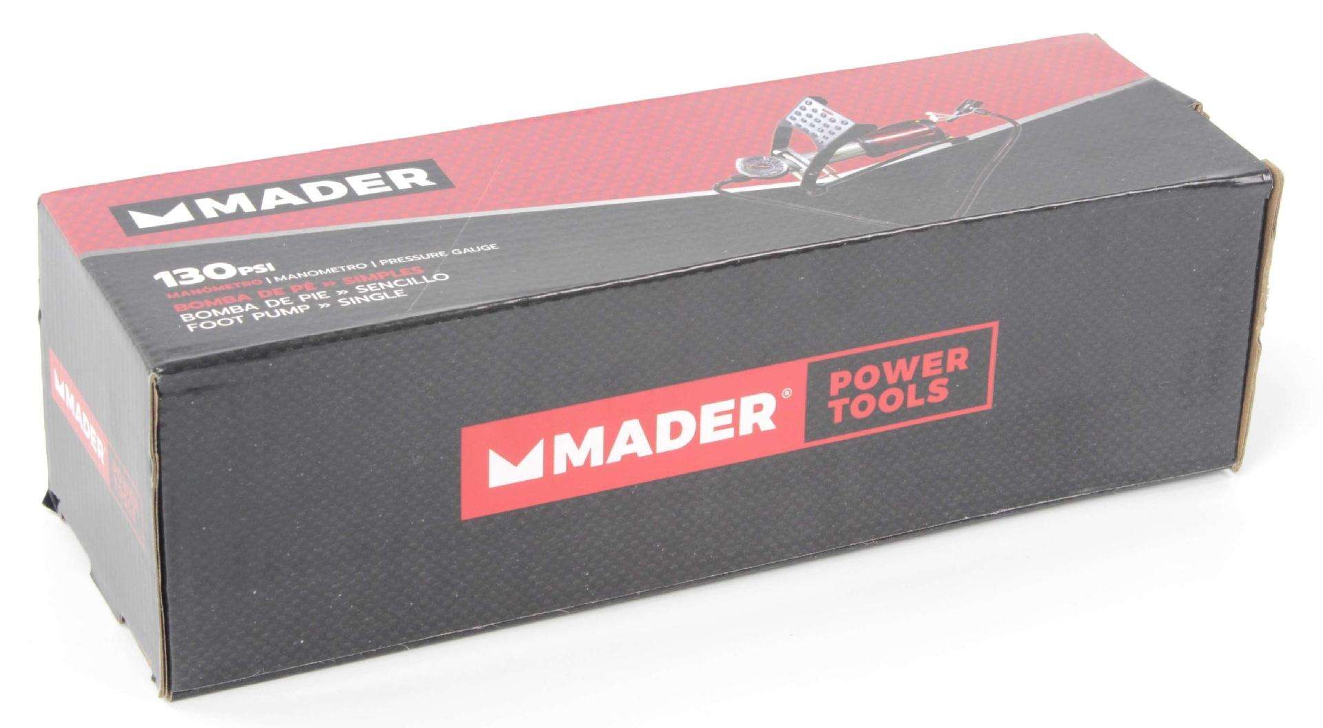 Bomba de Pé, com Manómetro, 130PSI refª 63640 MADER