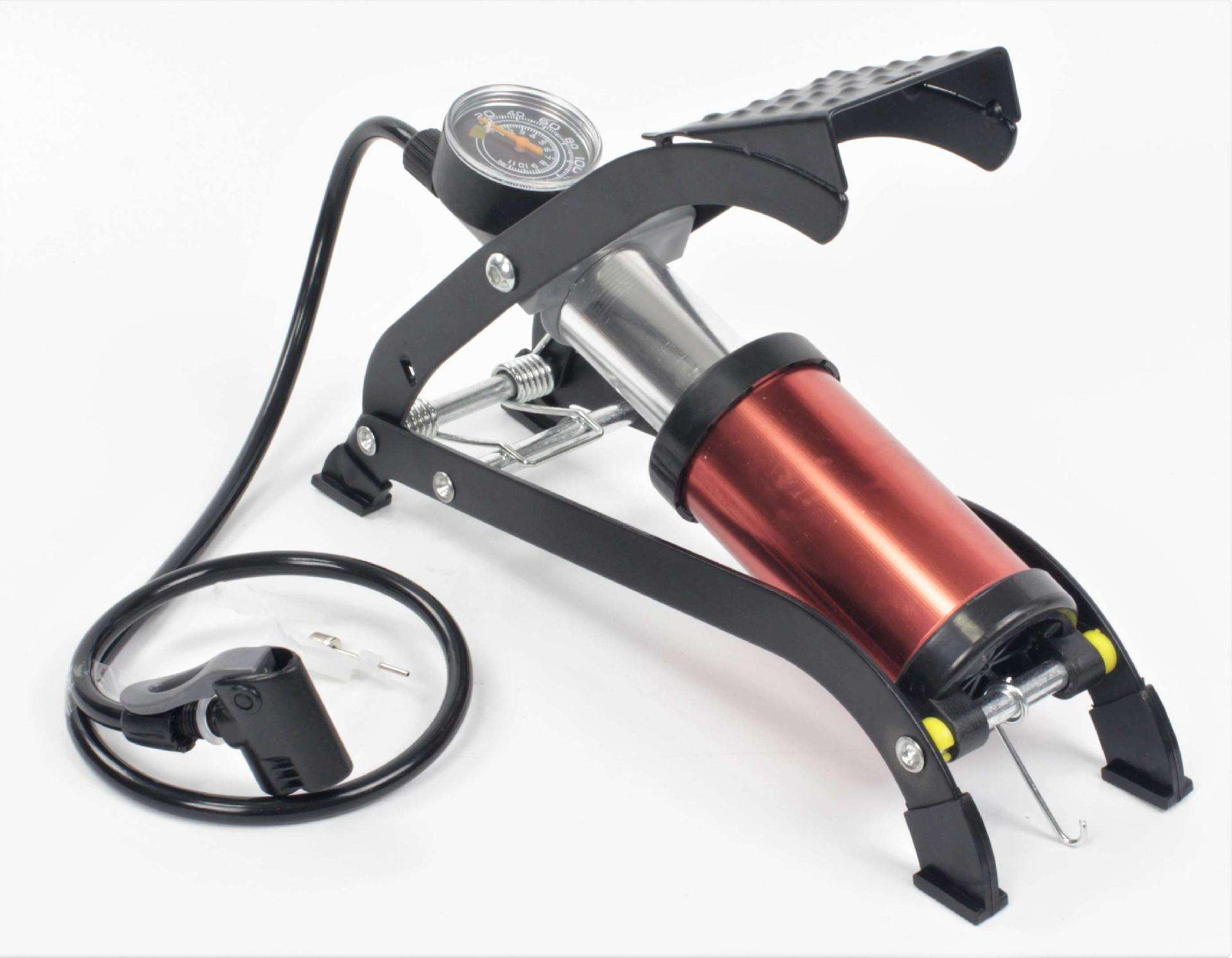 Bomba de Pé, com Manómetro, 130PSI refª 63640 MADER