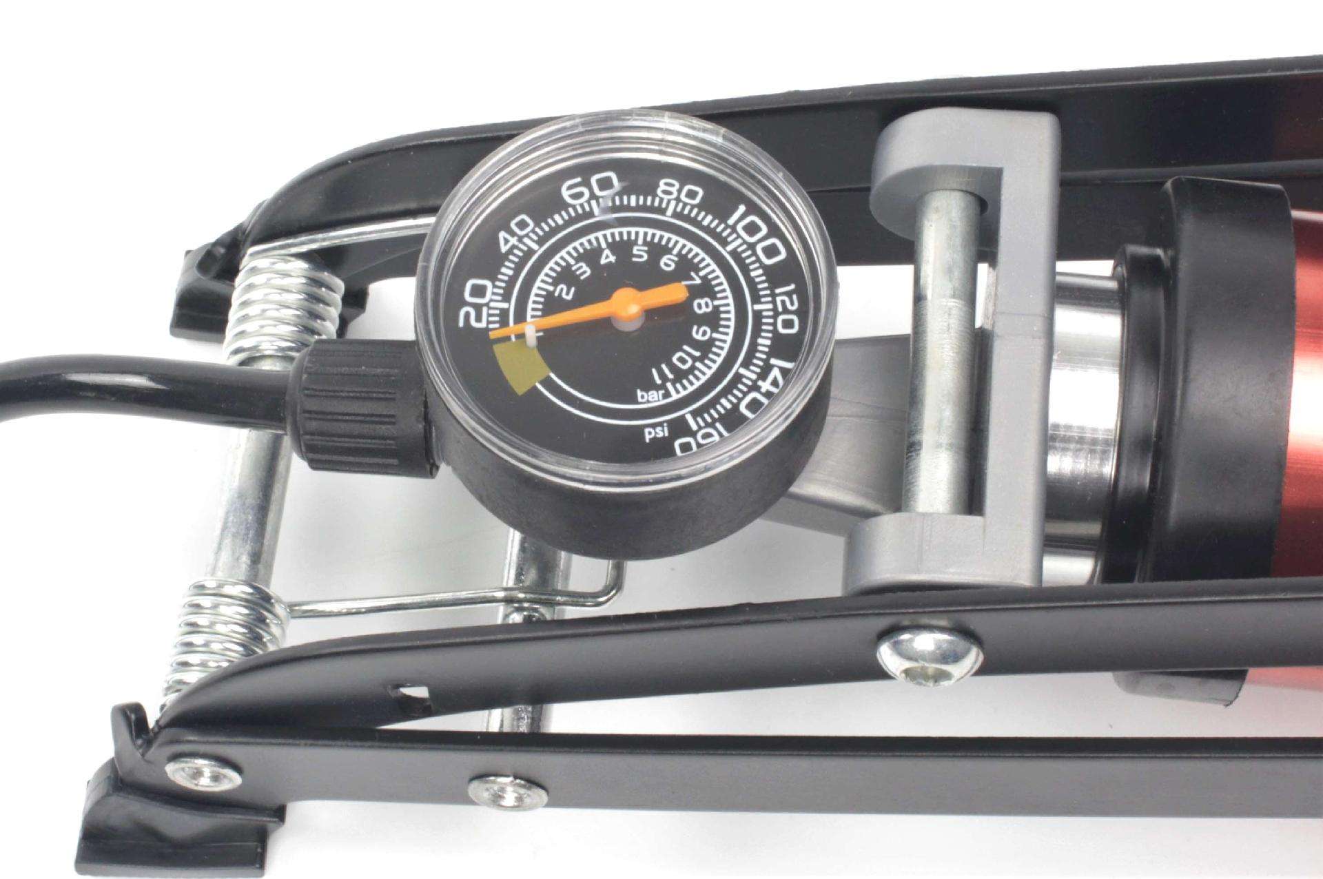 Bomba de Pé, com Manómetro, 130PSI refª 63640 MADER