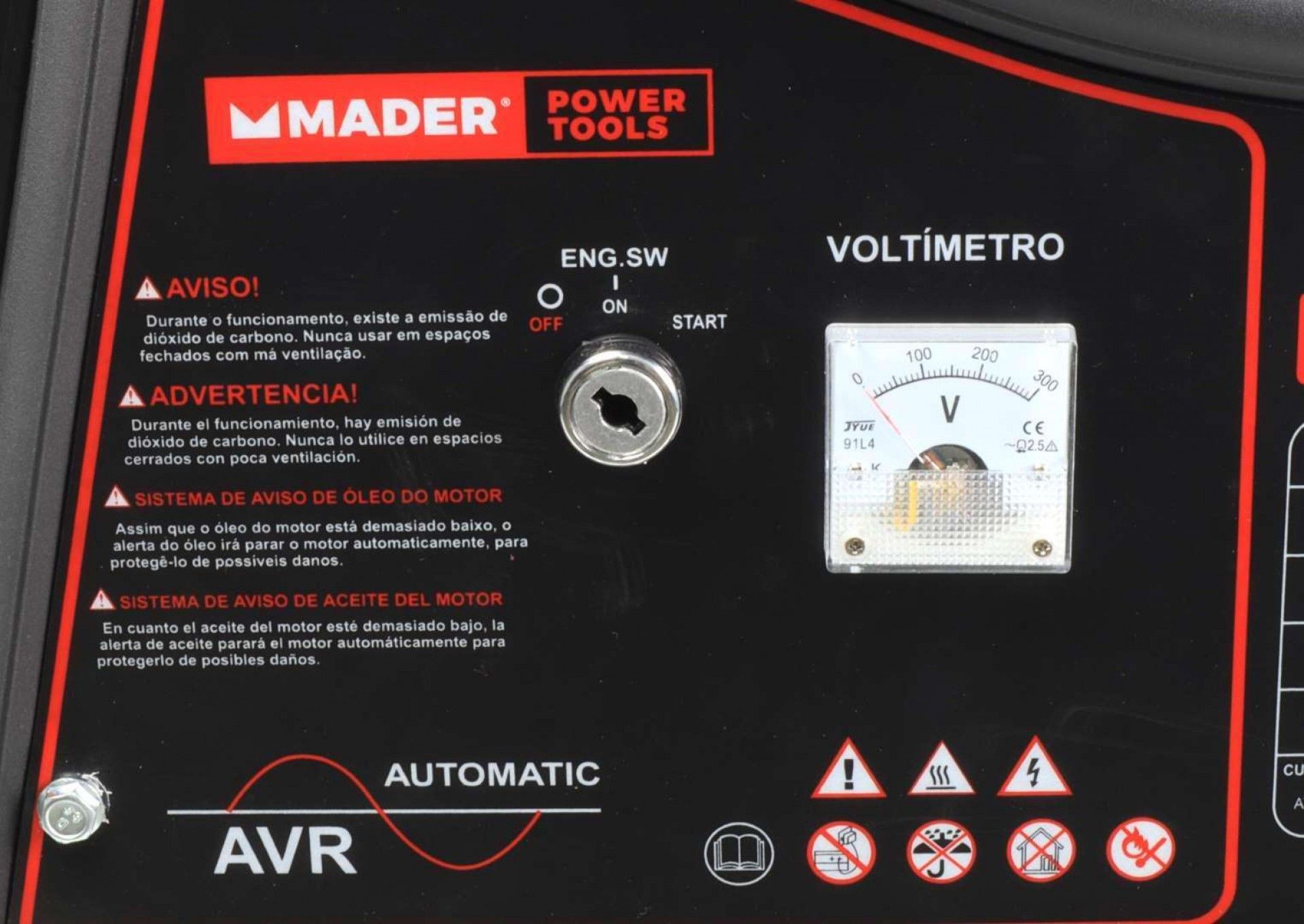 Gerador Monofásico, AVR, 5.5Kva refª 63611 MADER