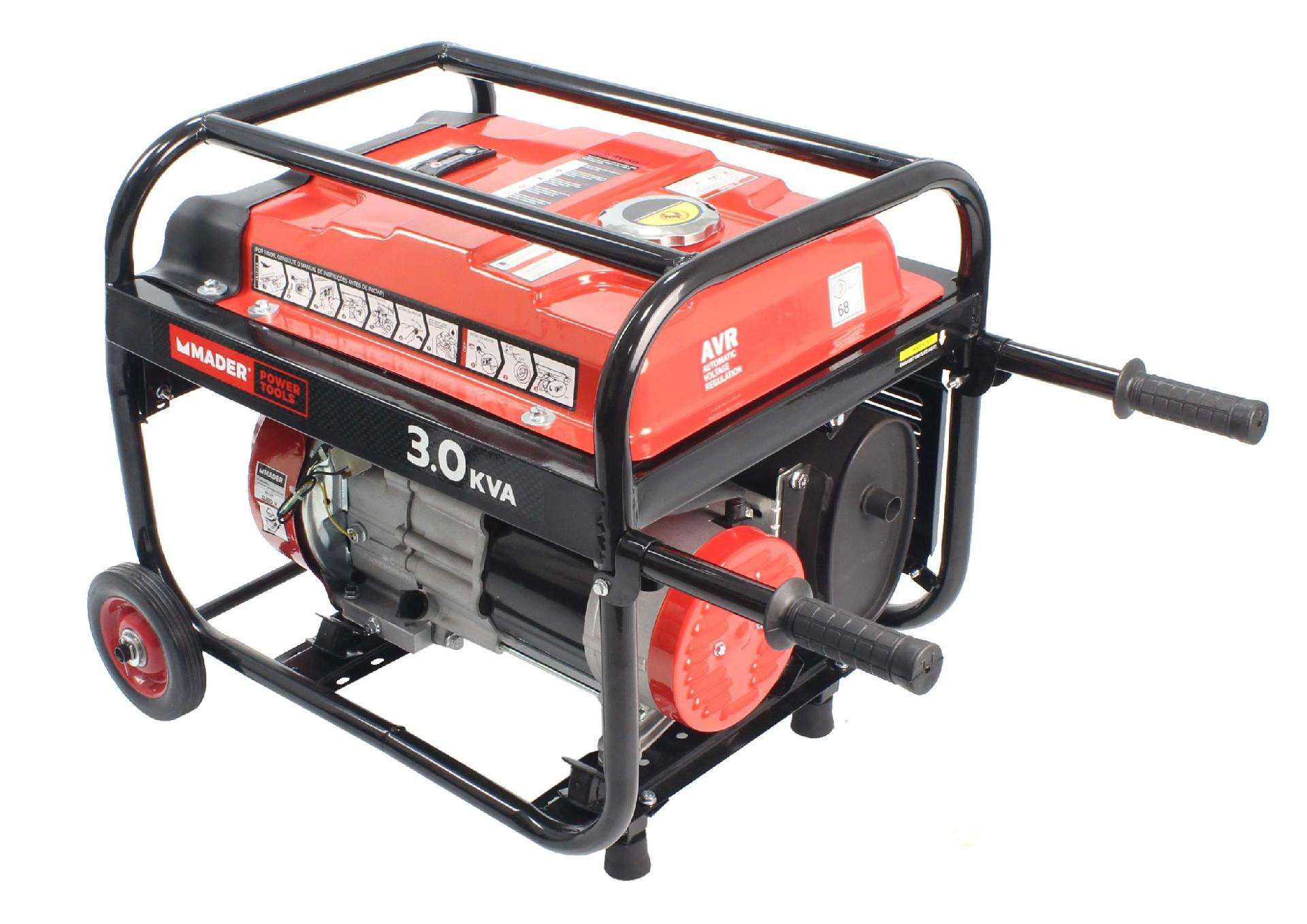 Gerador Monofásico, AVR, 3.0Kva, 15L refª 63610 MADER