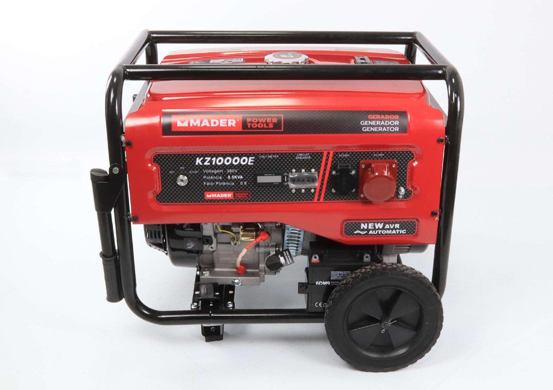 Gerador Trifásico com Rodas, 8.5Kva refª 63608 MADER